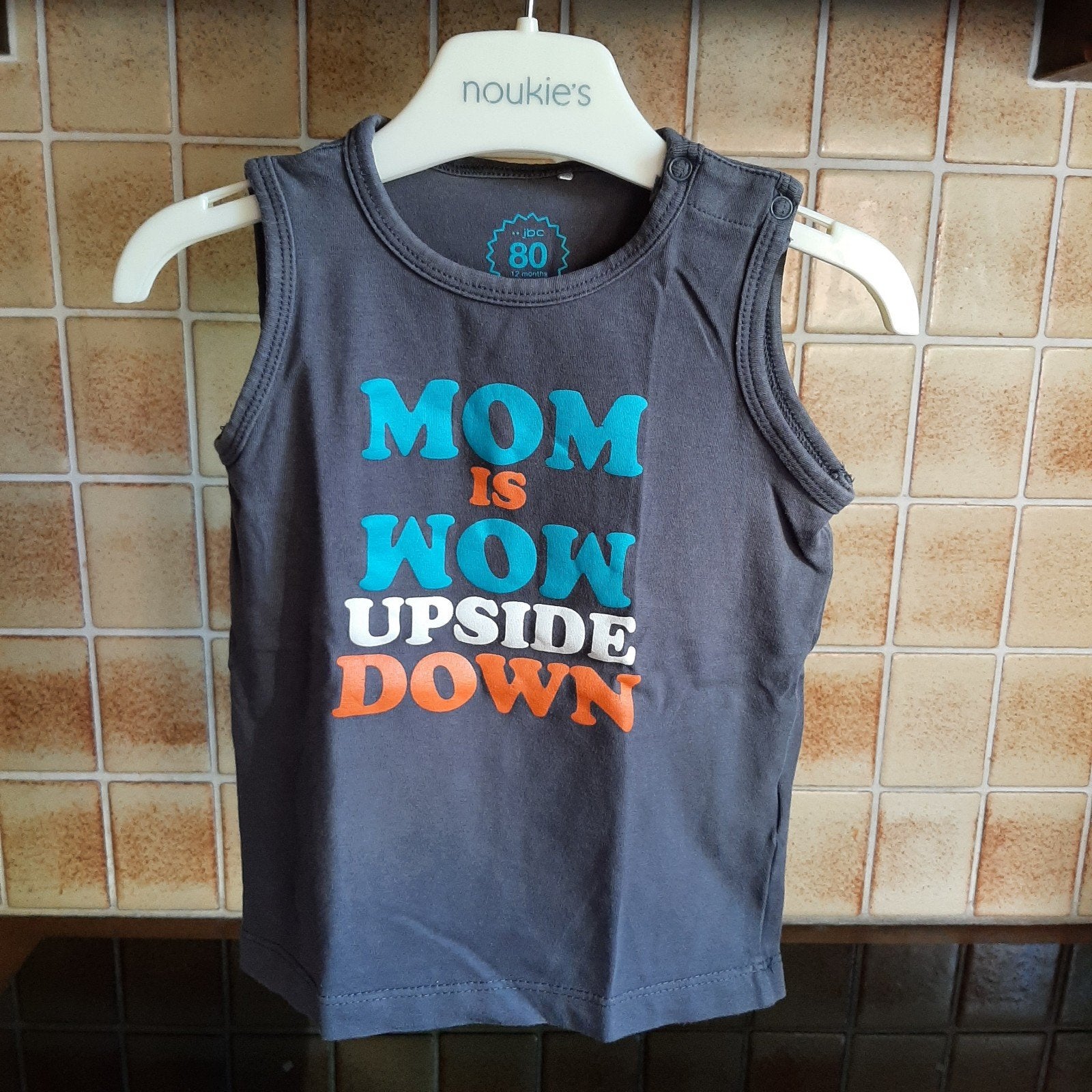 Mouwloos t'shirt nieuw JBC mt 80 , 2€, Kinderen en Baby's, Ophalen