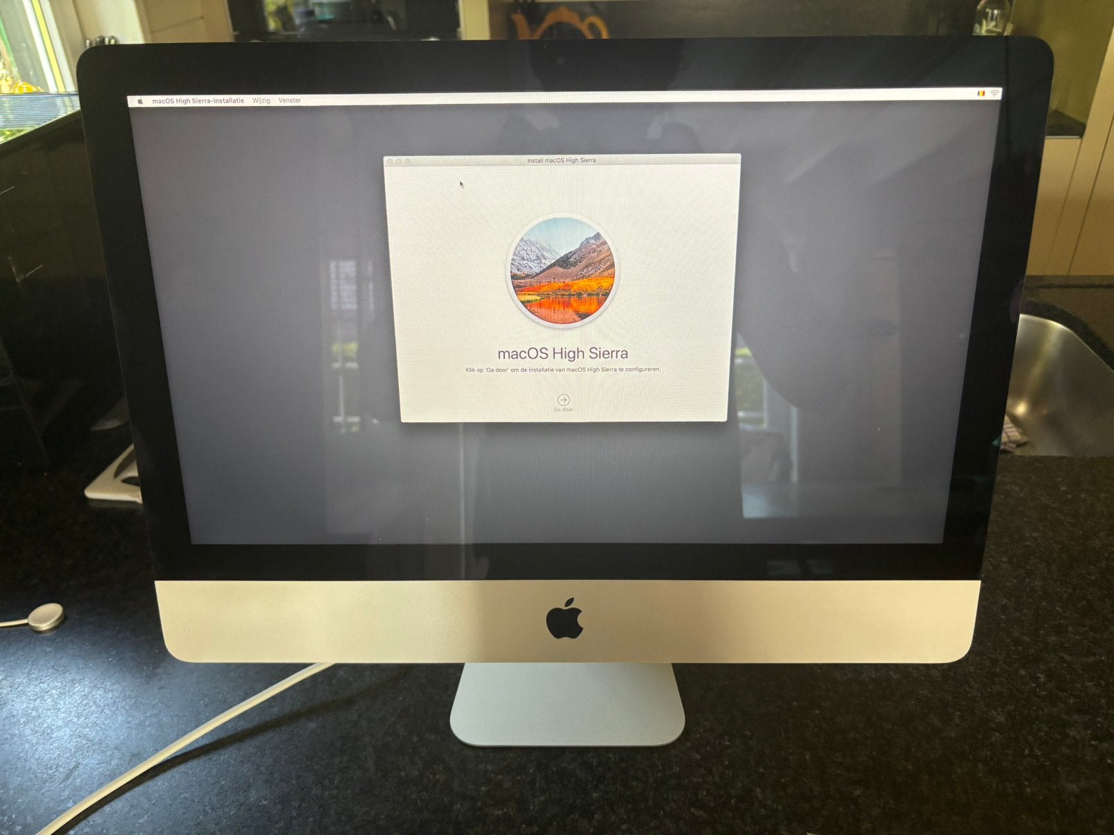 Grijze imac scherm, Computers en Software, Apple Desktops, Ophalen of Verzenden, Zo goed als nieuw, IMac