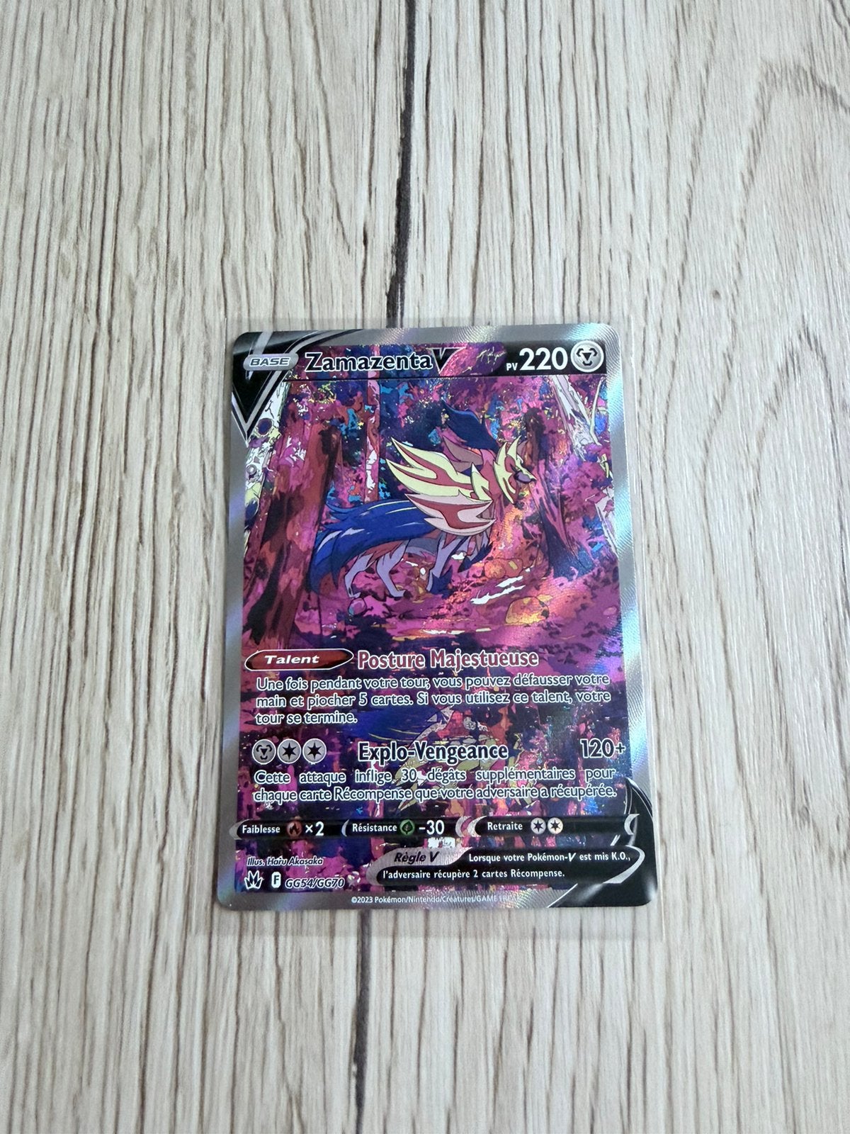 Carte zamazenta V gg54/gg70 FR, Hobby & Loisirs créatifs, Jeux de cartes à collectionner | Pokémon, Enlèvement ou Envoi, Comme neuf