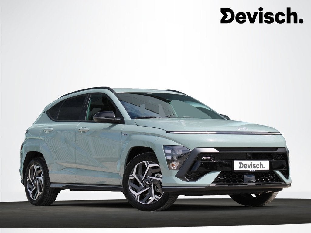 Hyundai KONA HEV 1.6 GDi DCT FEEL N-LINE (automaat), Gebruikt, Zwart, Leder en Stof, 5 zetels