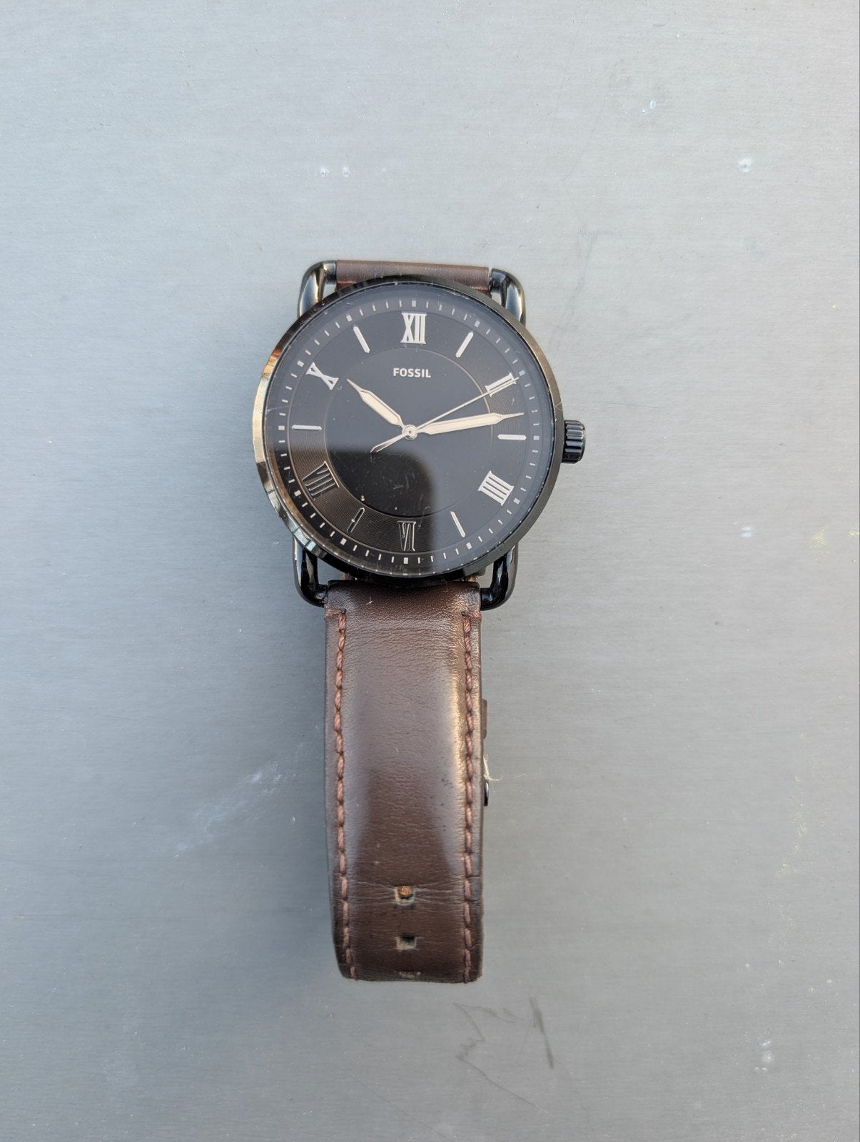 Grijs-Blauwe Fossil en Bruin-Zwarte Olympic Horloge, Handtassen en Accessoires, Ophalen