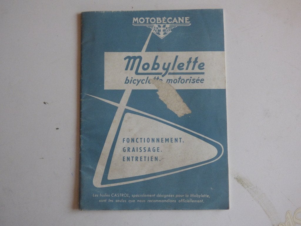 MOTOBECANE MOBYLETTE ONDERHOUDSBOEKJE, Fietsen en Brommers, Ophalen of Verzenden, Gebruikt