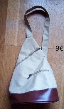 sac à bandoulière cuir et toile  cneuf 9€   autres sacs 5€/p, Autres marques, Cuir, Enlèvement ou Envoi, Beige