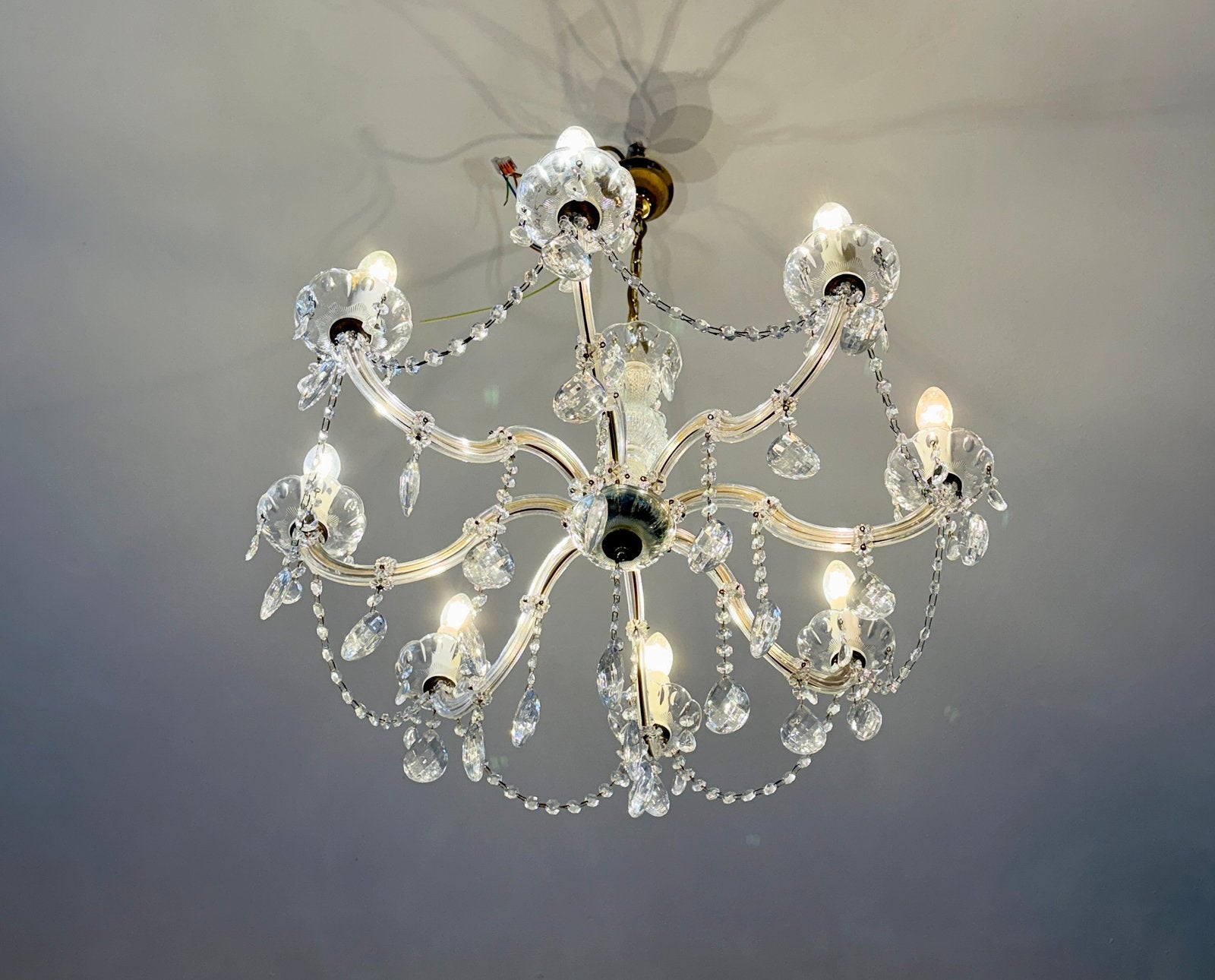 Lustre en cristal vintage, Enlèvement