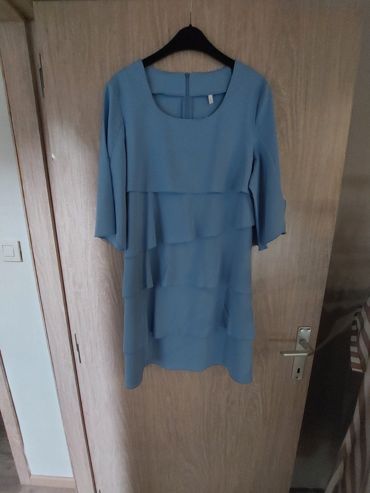 Blauw zomerkleedje met 4/4 mouwte, Enlèvement ou Envoi