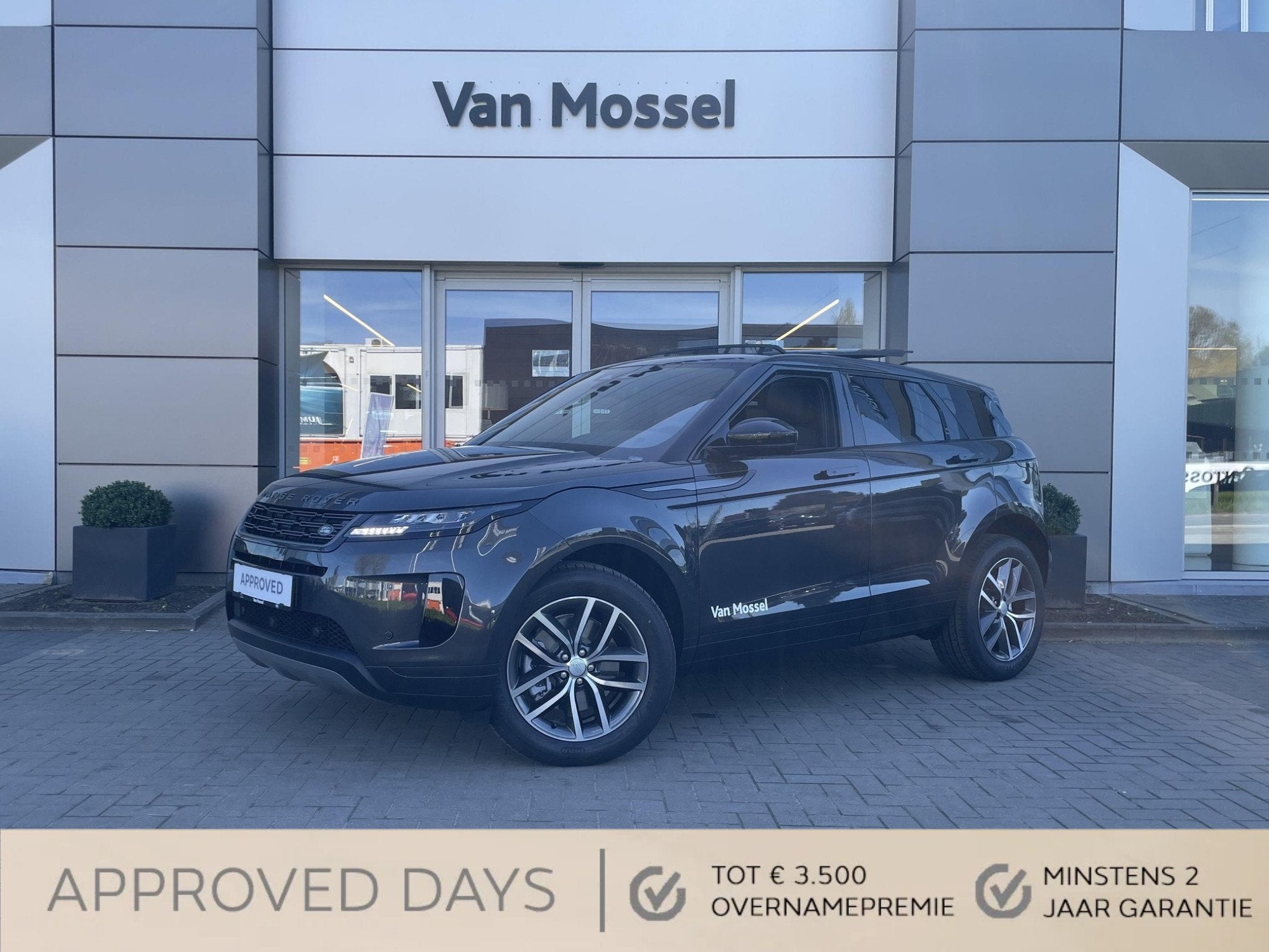 Land Rover Range Rover Evoque P160 S FWD Auto. 26.5MY, Auto's, Gebruikt, Zwart, Lane Keeping Assist, Leder