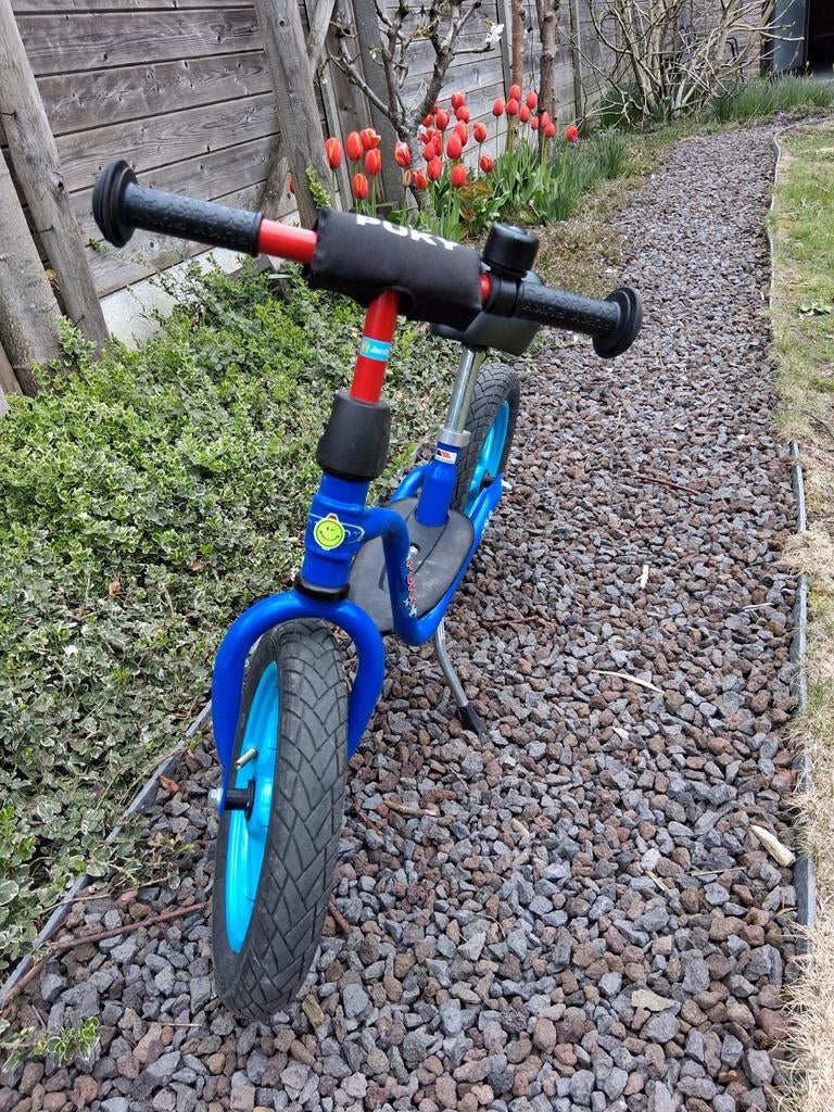 Loopfiets pukky 12inch, met stuurbeschermer, Ophalen