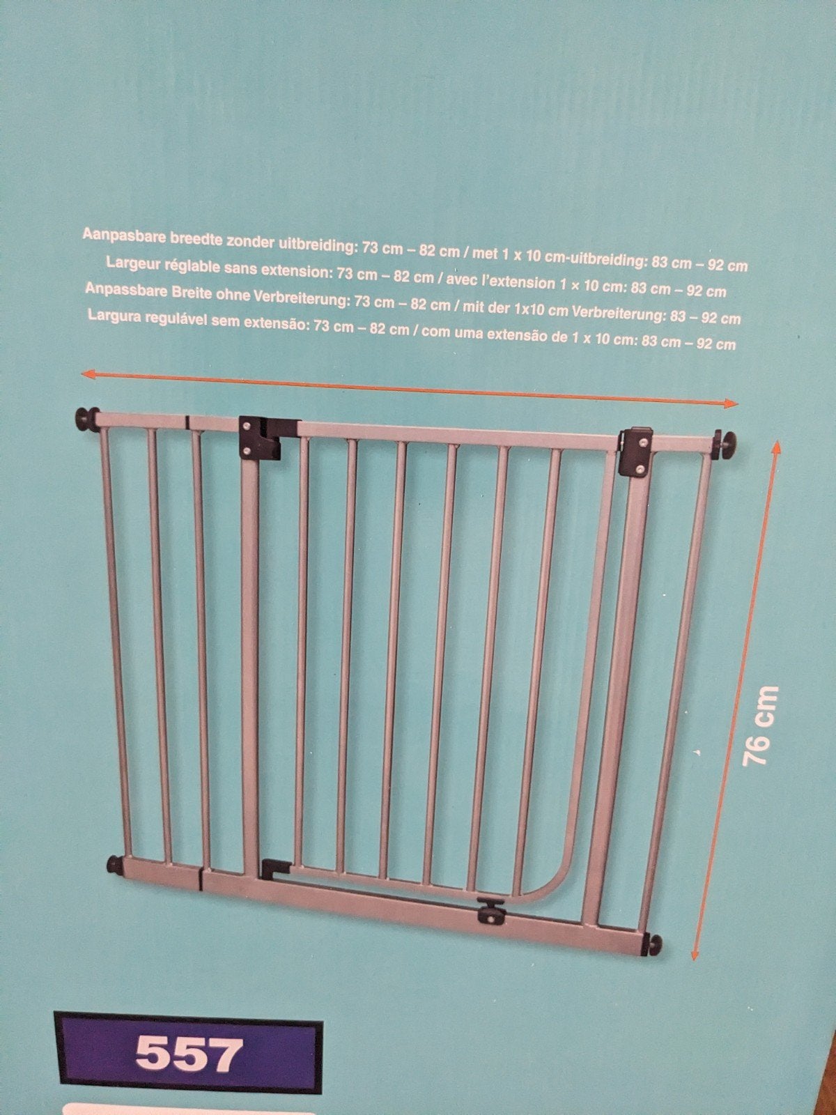 Deur- of trap afsluiting voor kinderen of honden, Ophalen, Gebruikt, Minder dan 100 cm, Klemhekje