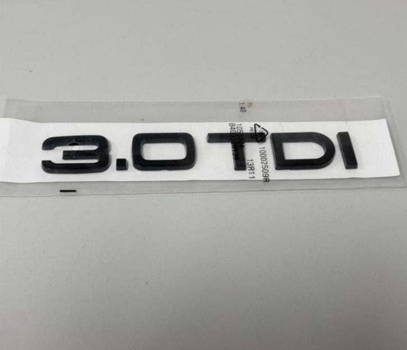 Audi nieuw 3.0 TDI embleem sticker badge logo zwart glans, Ophalen of Verzenden