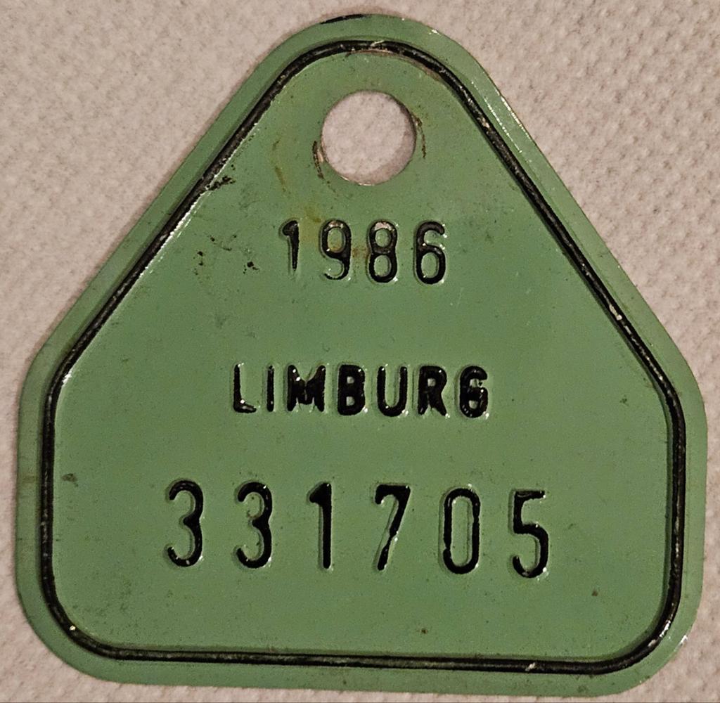 Plaque de branchement de vélo Limburg 1986 331705
Cet objet, Enlèvement ou Envoi