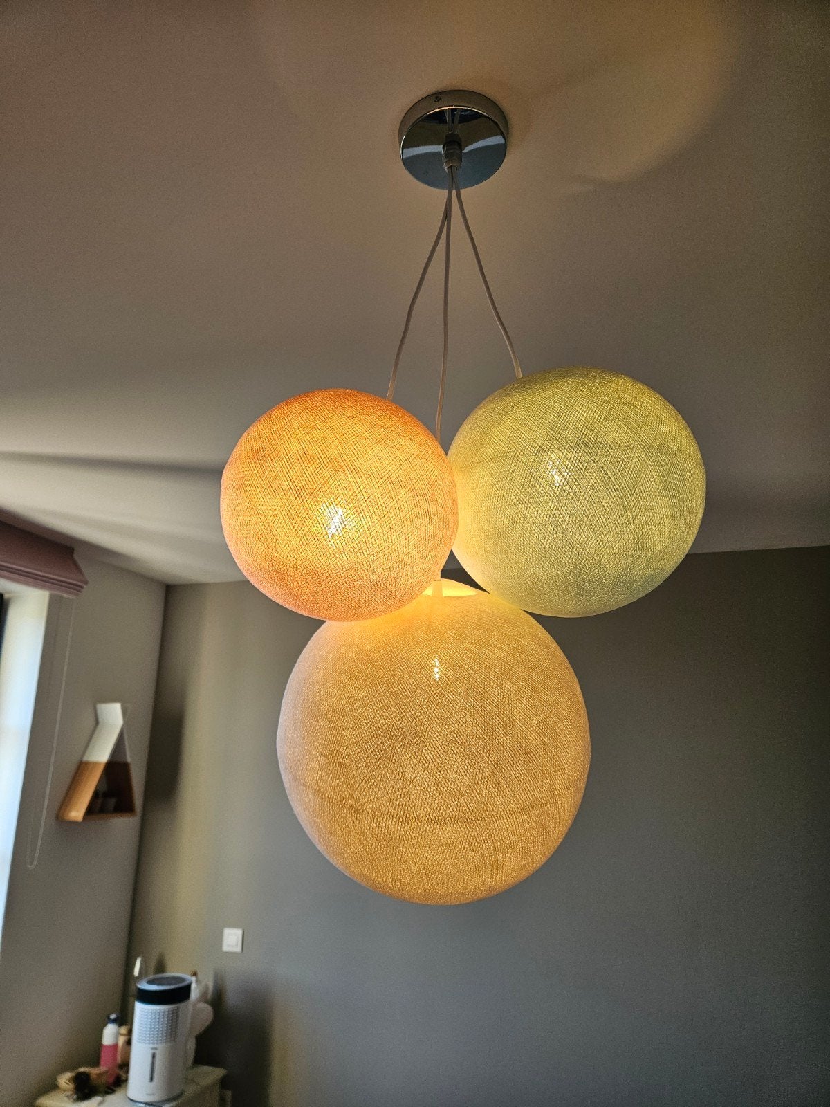 plafonnier, Maison & Meubles, Lampes | Plafonniers, Source lumineuse incluse, Textile, Comme neuf, E27 (grand)