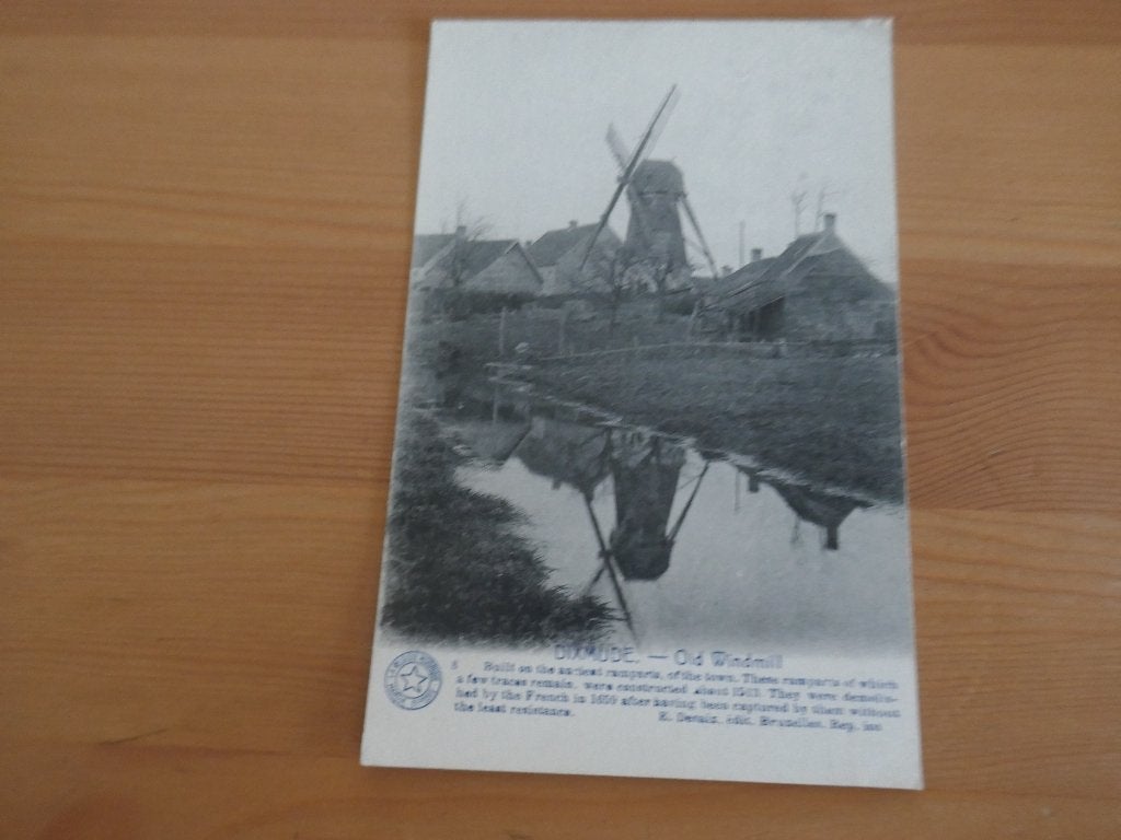 diksmuide dixmude old windmill, Ophalen of Verzenden, Ongelopen, West-Vlaanderen