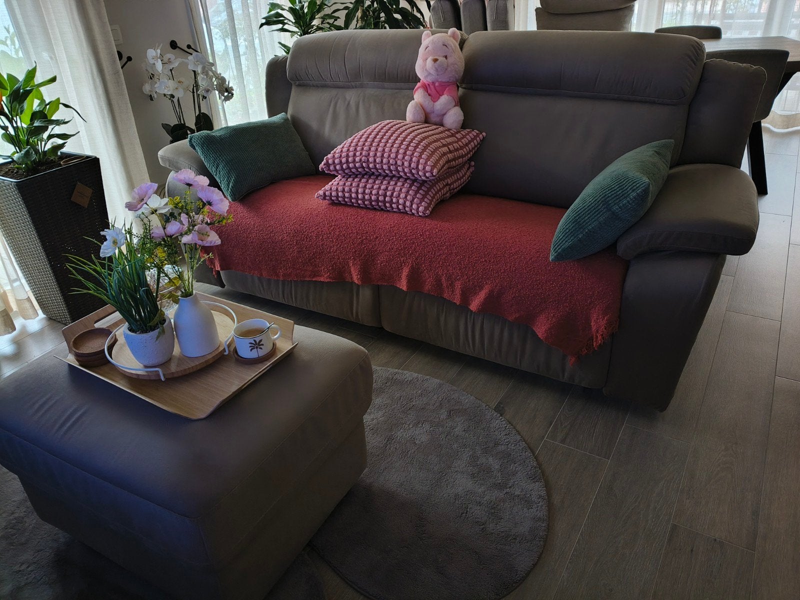 canapé relax de 4 personnes avec pouf de rangement, Maison & Meubles, Canapés | Salons, Enlèvement