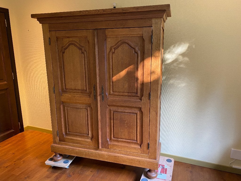 kabinet, Ophalen, 100 tot 150 cm, Eikenhout, Zo goed als nieuw