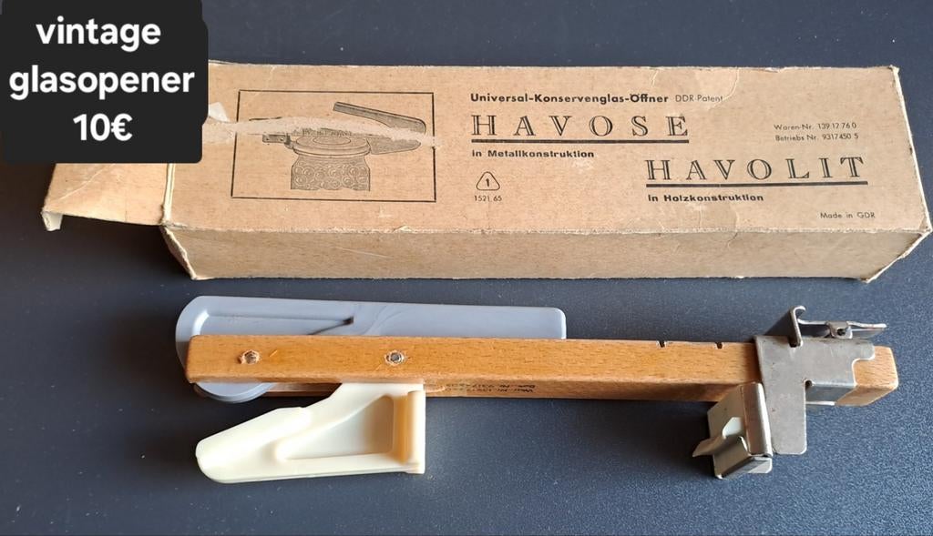 Vintage bokaalopener, Ophalen of Verzenden