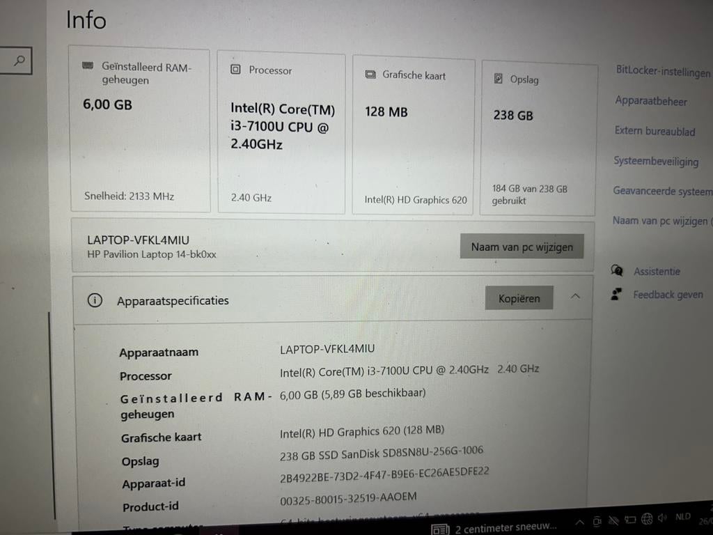 HP pavilion, Ophalen, Zo goed als nieuw