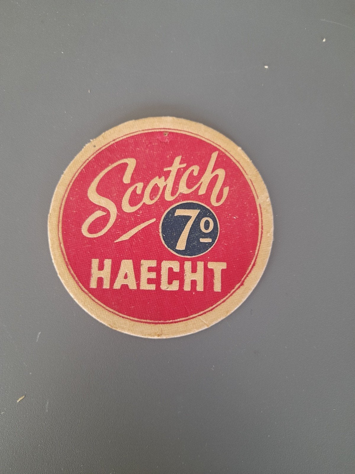 tapis à bière Brewery Haecht recto-verso, Collections, Enlèvement ou Envoi, Utilisé