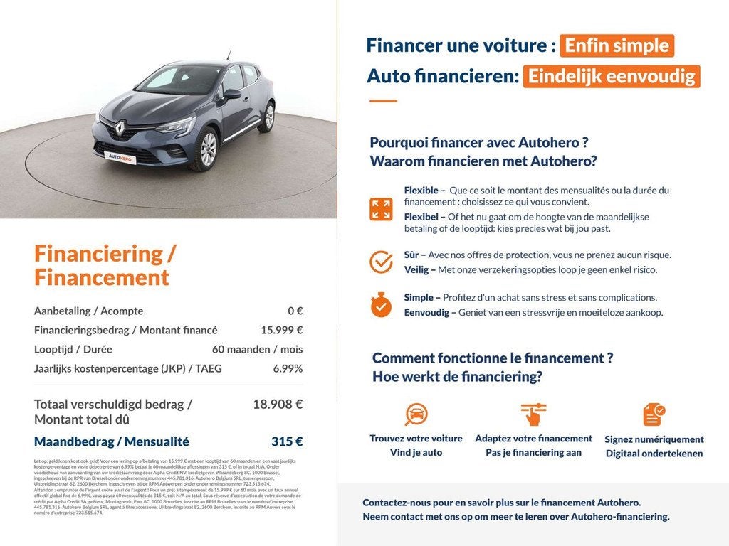 Renault Clio 1.3 TCe Intens (année de construction 2019), Achat, Euro 6, 5 portes, 96 kW