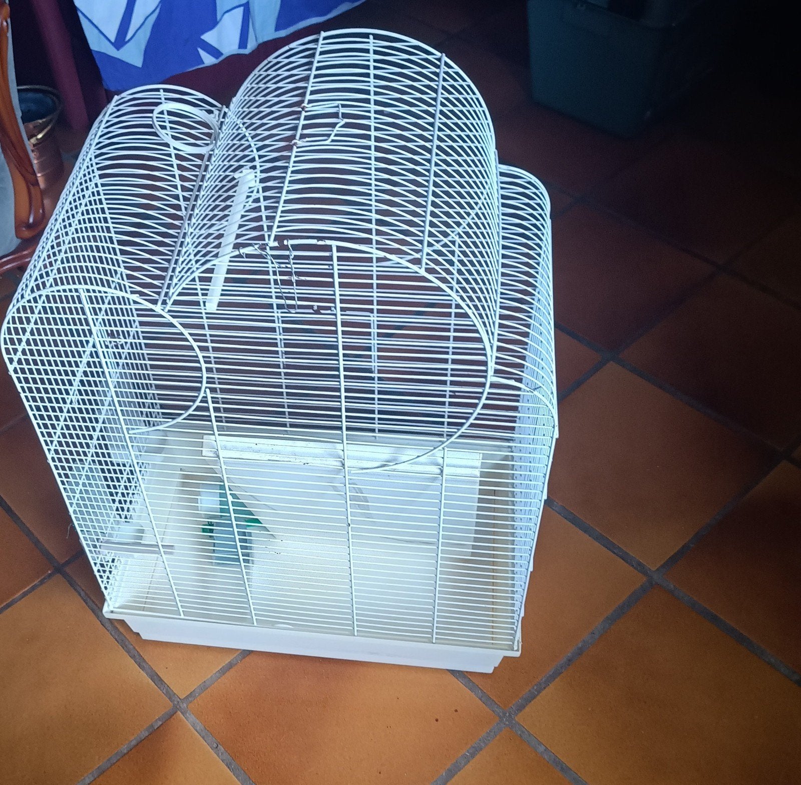 grote witte vogelkooi. gebruikt in perfecte staat, Animaux & Accessoires, Enlèvement