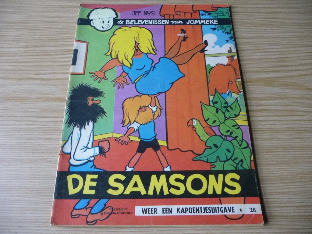 Jommeke - 28. De Samsons EERSTE DRUK   € 5, Enlèvement ou Envoi, Une BD, Jef Nys., Comme neuf