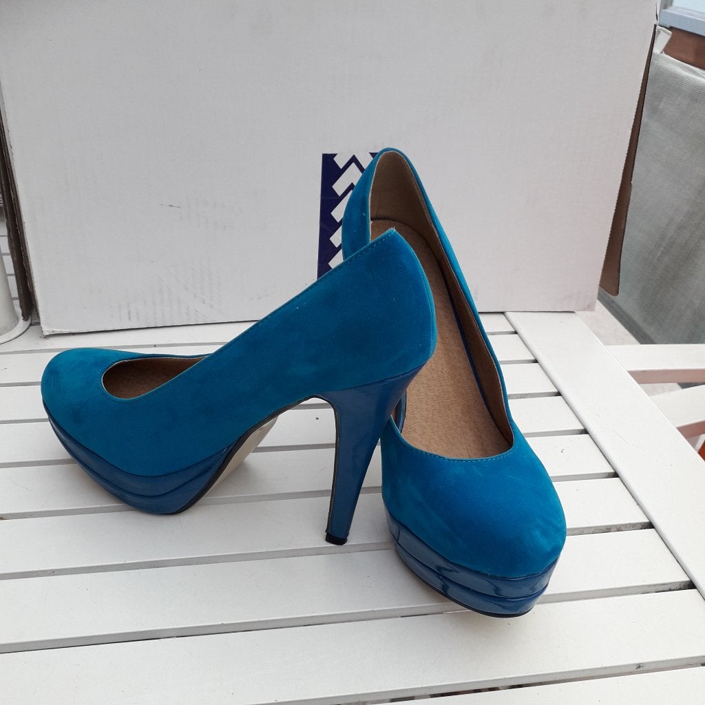 pumps, Verzenden, Blauw, Pumps
