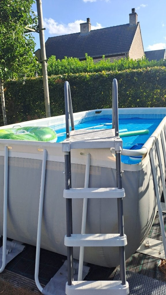 zwembad intex 4m x 2m x 1.2m, Tuin en Terras, Ophalen, Gebruikt, 200 tot 300 cm, 80 tot 120 cm