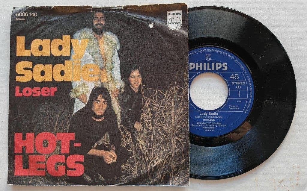 HOTLEGS - Lady Sadie (45t), Cd's en Dvd's, Ophalen of Verzenden, Zo goed als nieuw, 7 inch, Pop
