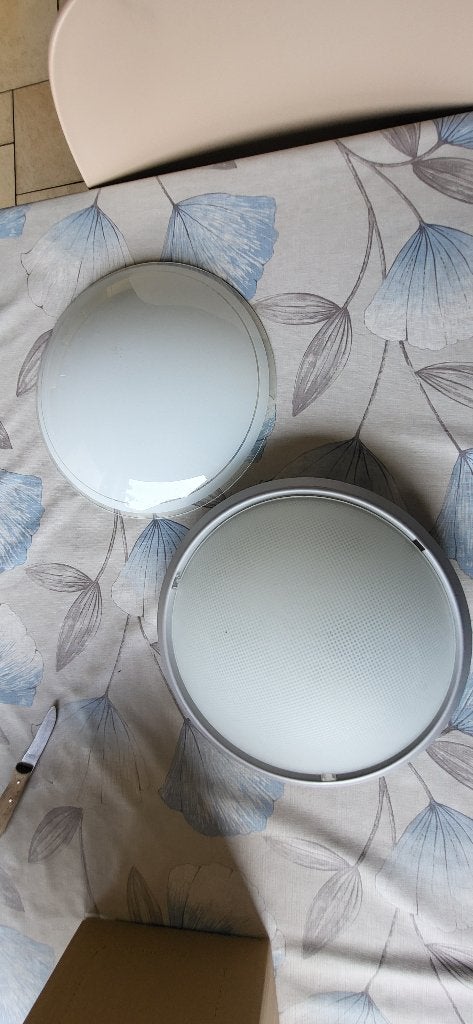Plafonnier rond blanc GAMMA avec ampoule, Autres styles, Autres marques, Plafonnier, Blanc