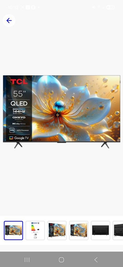 Téléviseur intelligent haut de gamme TCL (nouveau), Enlèvement, LED, Smart TV
