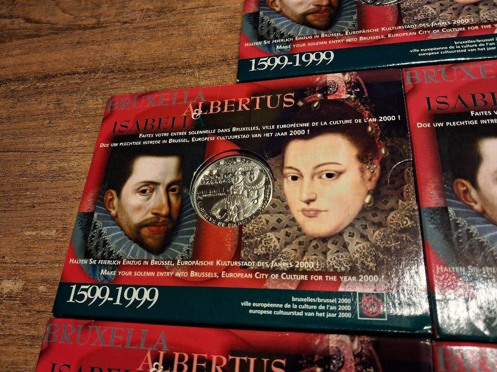 500 Fr 1999 Albertus & Isabella (Bruxella), Postzegels en Munten, Munten | België, Setje, Zilver, Ophalen of Verzenden, Zilver