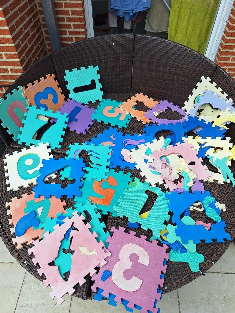 puzzelmat voor buiten, Ophalen, Gebruikt