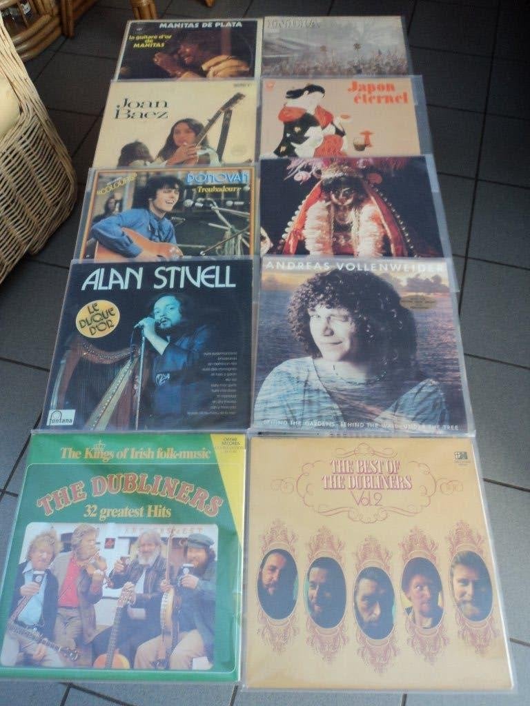 Lot de 20 disques de musique folk/world music pour 35 euros, 12 pouces, Enlèvement ou Envoi, Comme neuf, 1970 - 1979