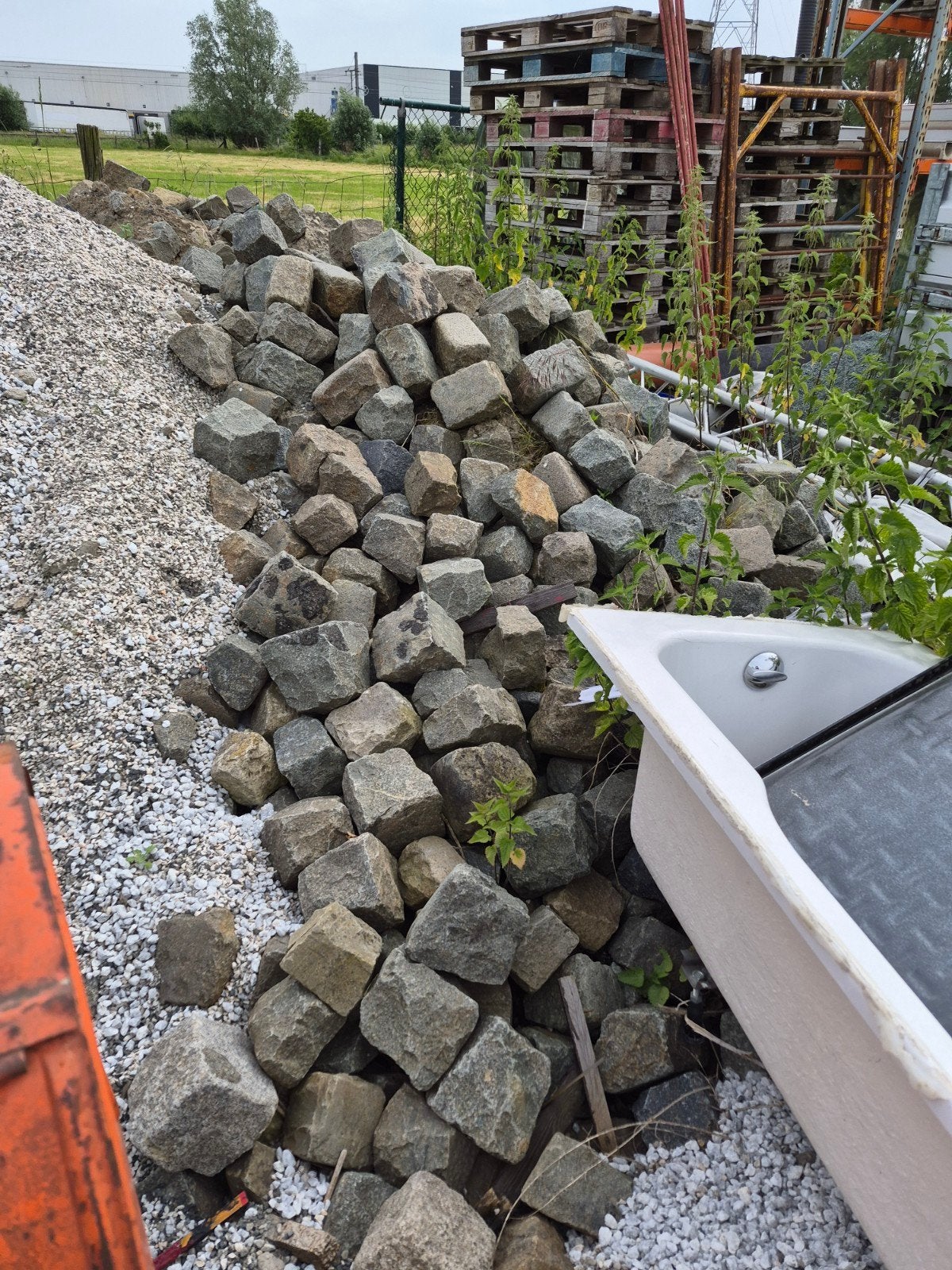 Kasseien +80m², Tuin en Terras, Grind, Keien en Split, Ophalen, Gebruikt