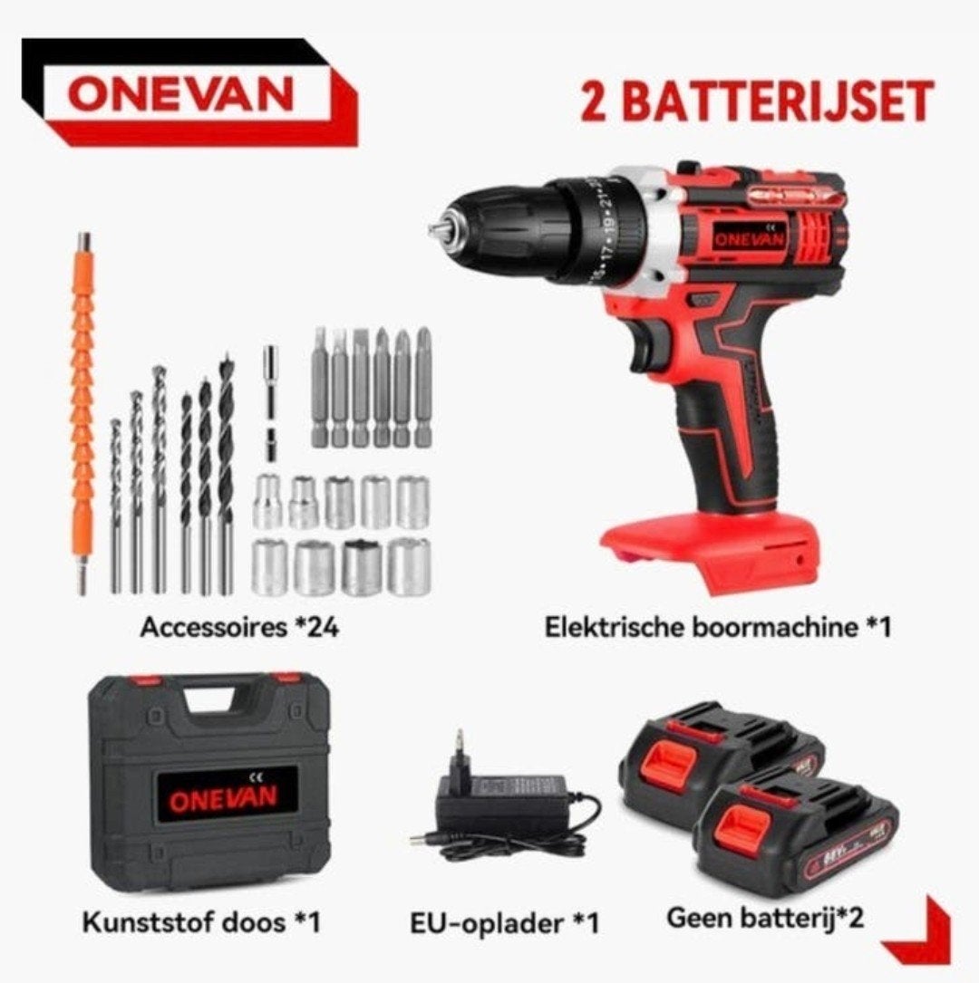 Boormachine op 2 batterijen, zie foto's, Enlèvement, Perceuse