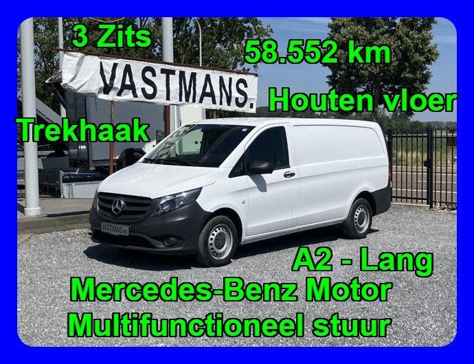 Mercedes-Benz Vito 17.700€ + BTW / MB Motor / Trekhaak / ..., 75 kW, 1951 cc, 4 cilinders, 2000 kg