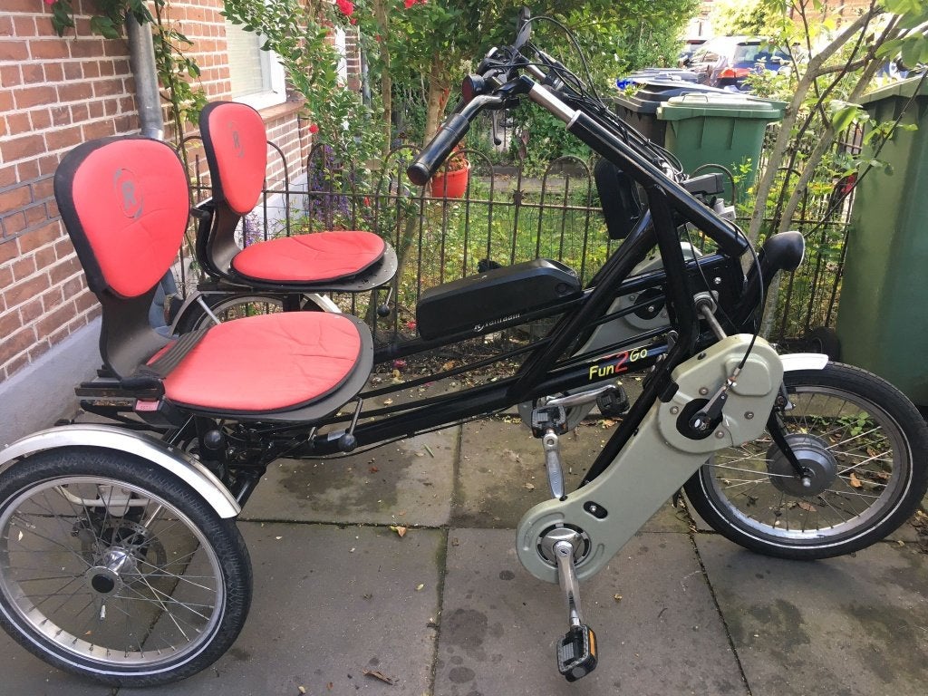 Duofiets van raam Fun2 go met electrische ondersteuning, Ophalen of Verzenden, Gebruikt