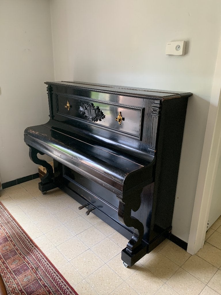 piano, Muziek en Instrumenten, Piano's, Ophalen, Gebruikt, Zwart, Piano
