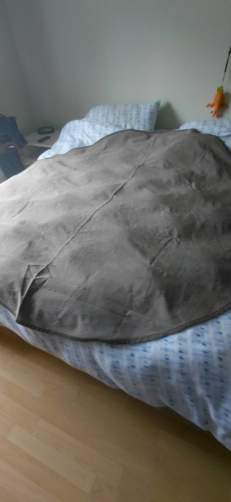 Ronde tafelkleed van 175 cm, Rond, Zo goed als nieuw, Tafelkleed, Bruin