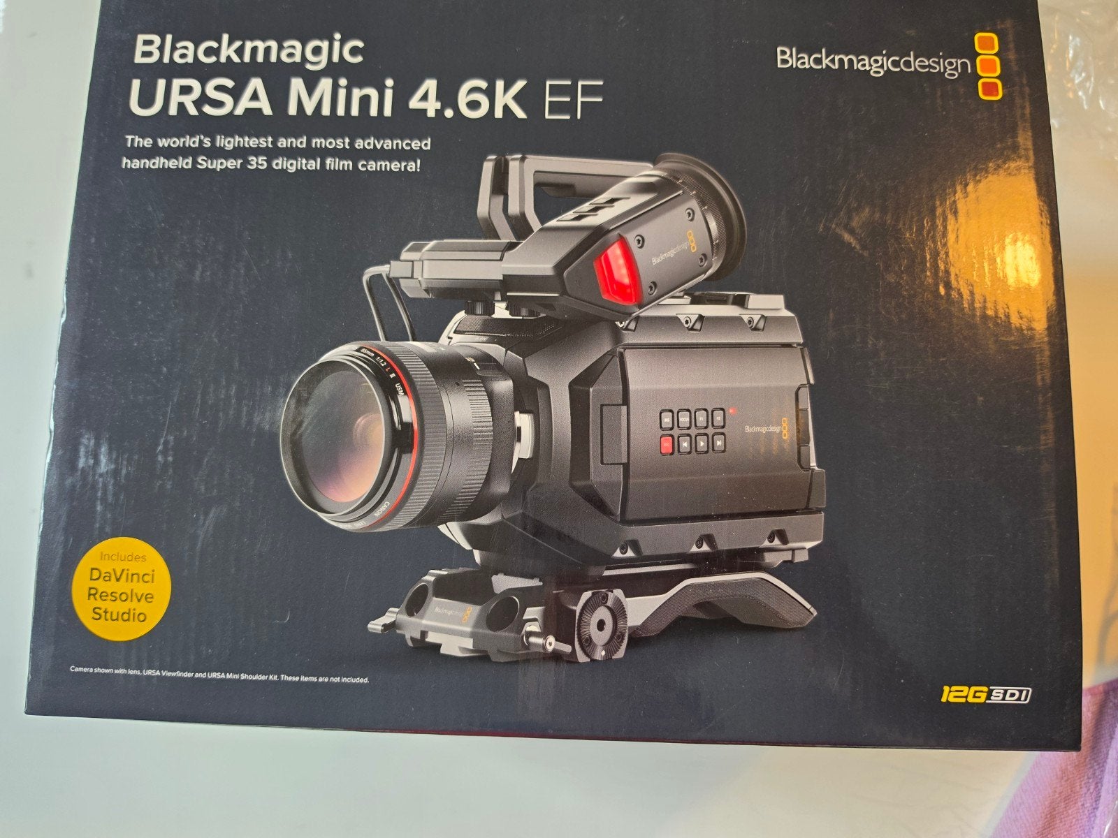 Blackmagic URSA Mini 4.6K EF - Complète en boîte, Gebruikt, Geheugenkaart, Camera, Ophalen