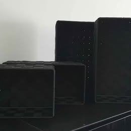 Lot de 4 éléments de rangement noirs, Maison & Meubles, Enlèvement, Neuf