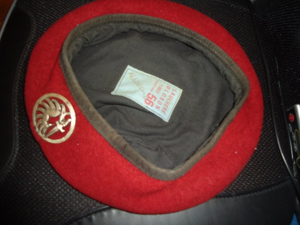 beret para, Collections, Enlèvement ou Envoi, Armée de terre, Casque ou Béret