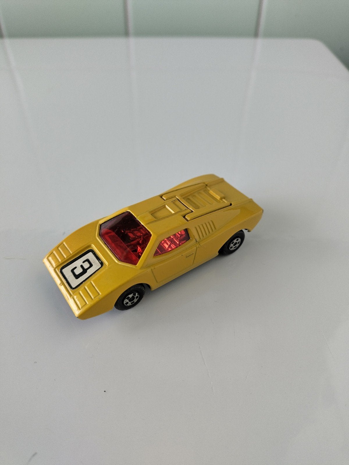 Vintage Matchbox Lamborghini AFHALING LEES BESCHRIJVING, Hobby en Vrije tijd, Ophalen, Gebruikt, Auto, Matchbox