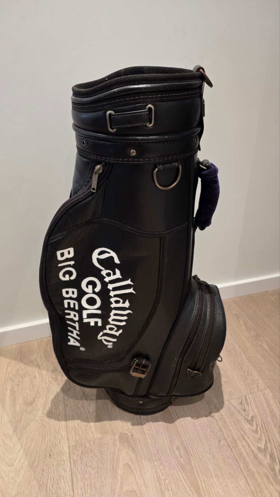 Vintage Gallaway Big Birhta lederen golftas., Enlèvement, Sac