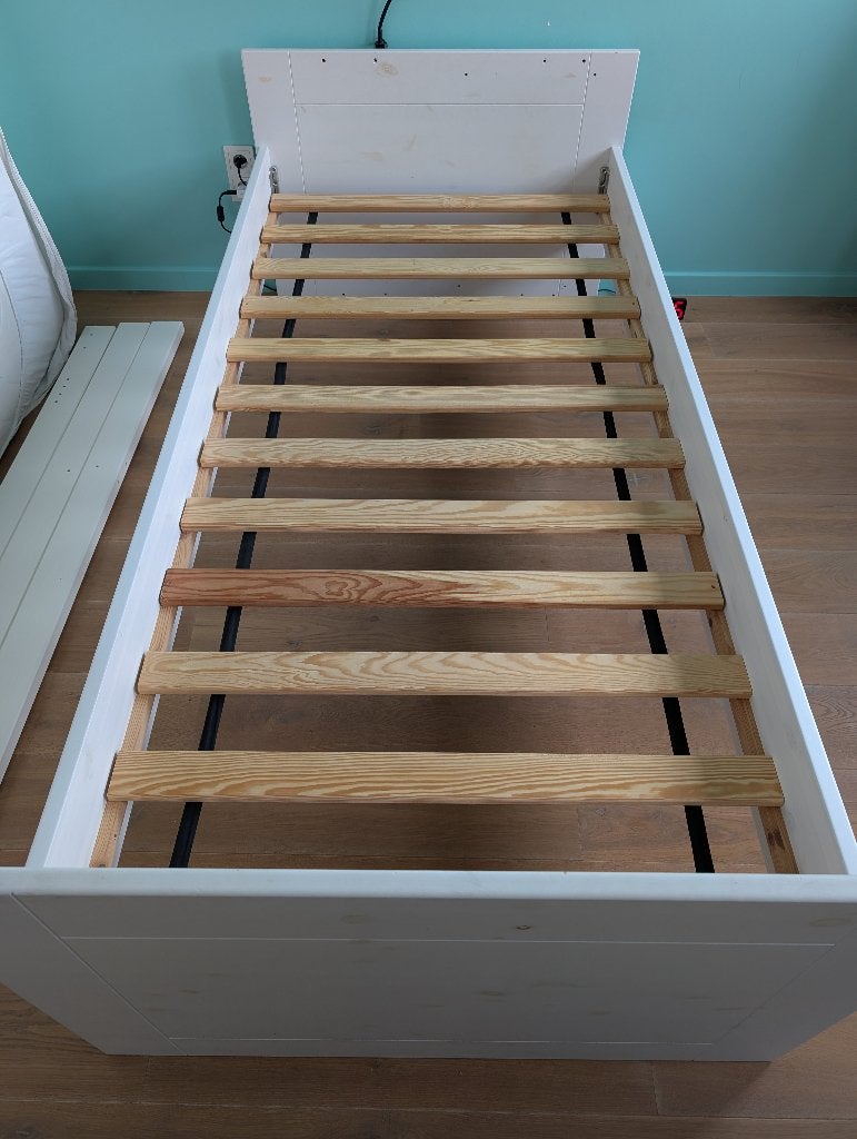 Meegroeibed, Ophalen, Gebruikt, 180 cm of meer, 85 tot 100 cm