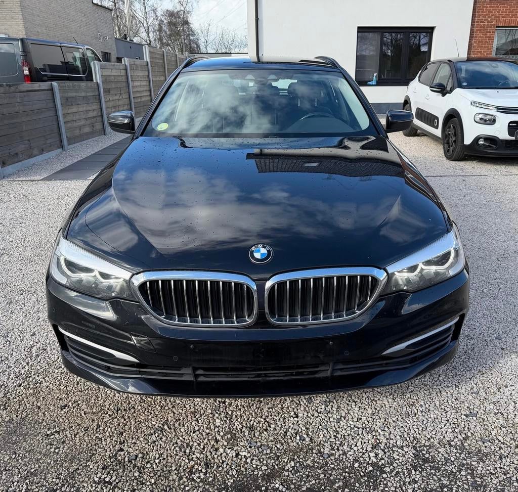 BMW 520d 190 pk Euro6c, Auto's, BMW, Automaat, Zwart, Leder, Bedrijf