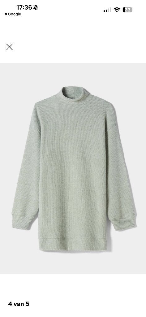 gebreide jurk, groen, Bershka, maat M, Kleding | Dames, Ophalen, Gedragen, Maat 38/40 (M), Groen