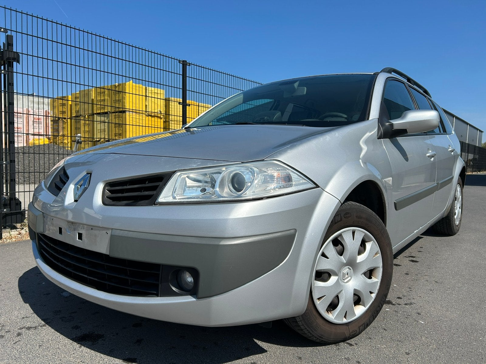 Renault Megane - 1.4  Benzine - 2007 - Airco, Autos, Argent ou Gris, Achat, Noir, 5 portes