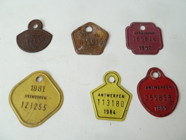 vélo ancien : oldtimer plaque de taxe  plaque vélo ancètre, Enlèvement ou Envoi