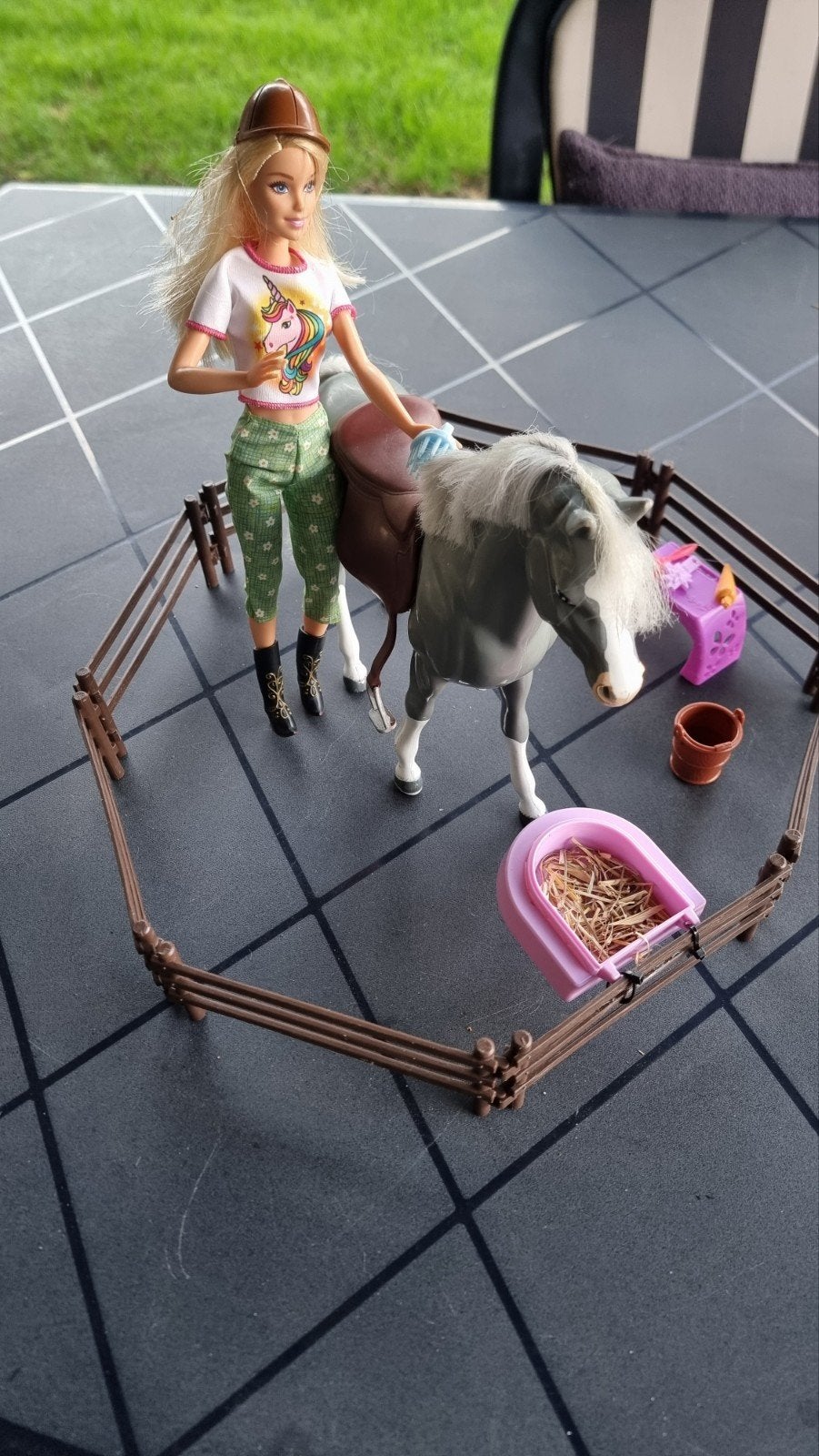 barbie cavalière, Enlèvement, Barbie