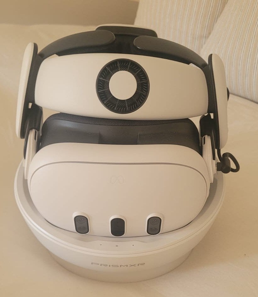 Meta Quest 3 + BOBOVR S3 Pro + Dock PRISMXR, Enlèvement, Comme neuf, Lunettes VR, Autres plateformes